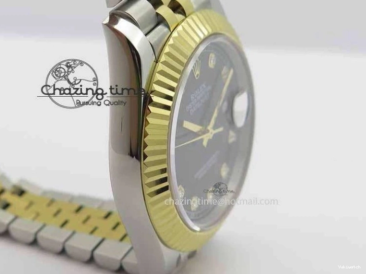 Dial Bracelet Maker Diam Jubilee Best On Edition BP YG DateJust Black 41mm SS II A2813 0510
